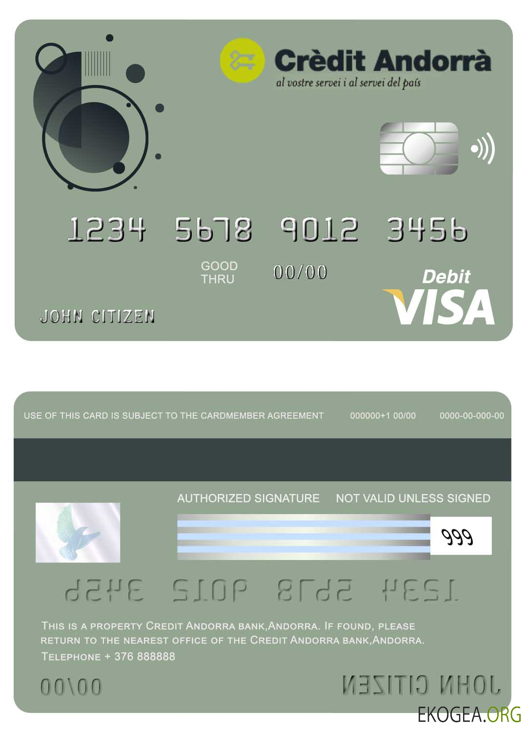 Andorra Credit Andorre carte visa bancaire